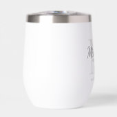 Monogramm und Name der personalisierten Bridesmaid (Vorderseite)