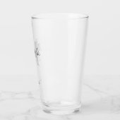 Monogramm und Name der personalisierten Bridesmaid Glas (Links)