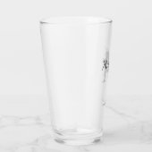 Monogramm und Name der personalisierten Bridesmaid Glas (Rechts)