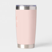 Monogramm und Name der personalisierten Bridesmaid Thermobecher (Rückseite)