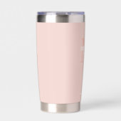 Monogramm und Name der personalisierten Bridesmaid Thermobecher (Vorderseite)