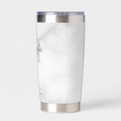 Monogramm und Name der personalisierten Bridesmaid Thermobecher (Rückseite)