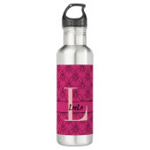 Monogramm und Name der Wasserflasche Edelstahlflasche (Vorderseite)