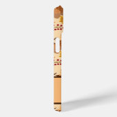 Monogramm und Name des Herbstfallen-Blätter - Case-Mate iPhone Hülle (Rückseite / Rechts)