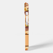 Monogramm und Name des Herbstfallen-Blätter - Case-Mate iPhone Hülle (Rückseite / Links)