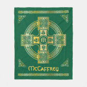 Monogramm und Name des keltischen Kreuzes und des Fleecedecke (Vorderseite)