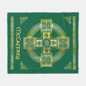 Monogramm und Name des keltischen Kreuzes und des Fleecedecke (Vorderseite (Horizontal))