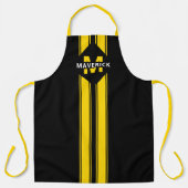 Monogramm und Name des männlichen Koch Schürze (Vorderseite)