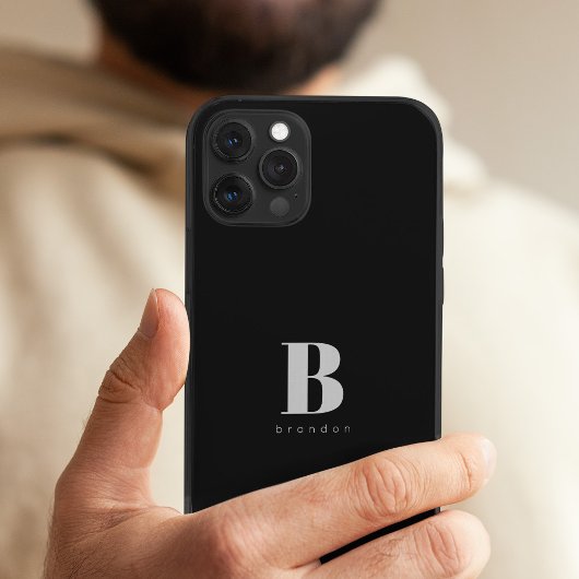 Monogramm und Name einfache benutzerdefinierte Typ Case-Mate iPhone Hülle