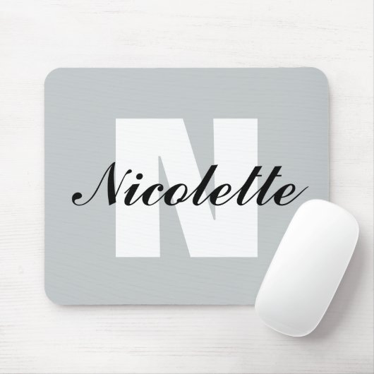 Monogramm und Name Mousepad (Mit Mouse)