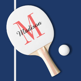 Monogramm und Name Personalisiert Tischtennis Schläger