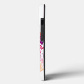 Monogramm und Name Personalisierte Blume Case-Mate iPhone Hülle (Rückseite / Links)