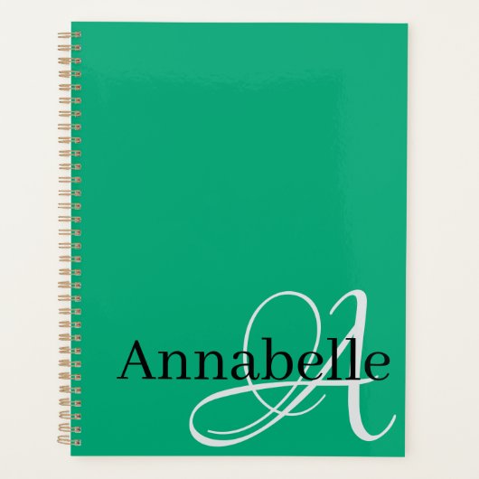 Monogramm und Name Planer (Vorderseite)