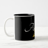 Monogramm und Name Tasse (Links)