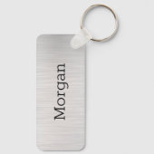 Monogramm und Name, Yel Gold, gebürsteter Stahl, s Schlüsselanhänger (Rückseite)