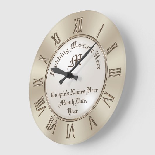 Monogramm und Personalisierte Uhr (Winkel)