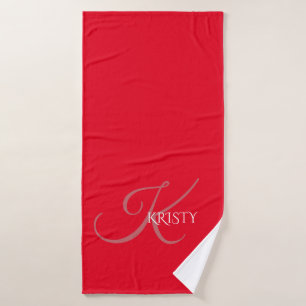 Monogramm und Personalisiertes Badehandtuch