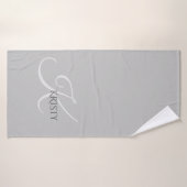 Monogramm und Personalisiertes Badehandtuch (Badehandtuch)