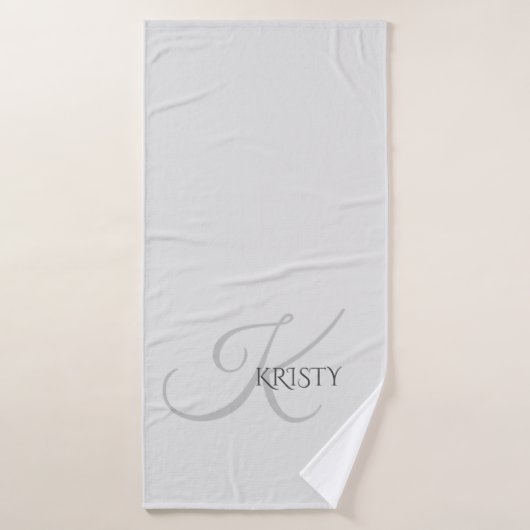 Monogramm und Personalisiertes Badehandtuch (Badehandtuch)