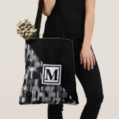 Monogramm und Retro-Punkte Tasche (Von Nahem)