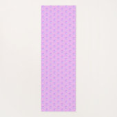 Monogramm und Stilvolle Polka-Punkte auf Violet Yogamatte (Rückseite)