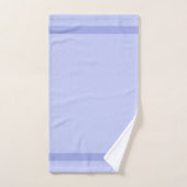 Monogramm und Streifen auf hellblau Badhandtuch Set (Handtuch)