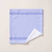 Monogramm und Streifen auf hellblau Badhandtuch Set (Waschlappen)