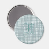Monogramm und Weave Magnet (Vorderseite/Rückseite)