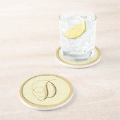 Monogramm-Untersetzer - Buchstabe D Getränkeuntersetzer (Seite)