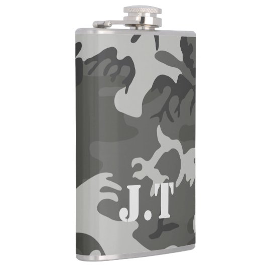 Monogramm Urban-Tarnung Flachmann (Rechts)