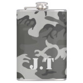 Monogramm Urban-Tarnung Flachmann (Vorderseite)