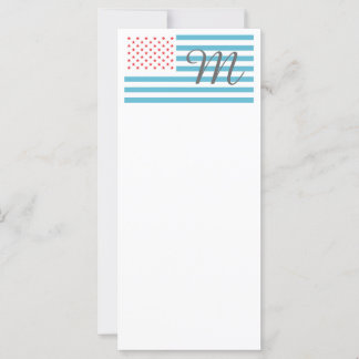 Monogramm-US Flagge