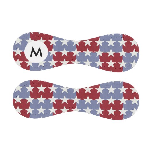 Monogramm-US Flagge Baseball (Paneele)