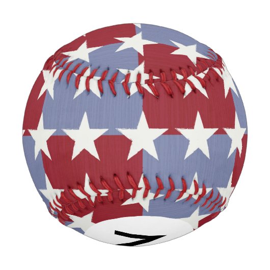 Monogramm-US Flagge Baseball (Rückseite)