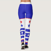 Monogramm-US Flagge Leggings (Rückseite)