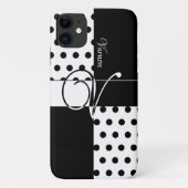 Monogramm V Case-Mate iPhone Hülle (Rückseite)