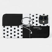 Monogramm V Case-Mate iPhone Hülle (Rückseite (Horizontal))