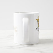 Monogramm "V" Jumbo-Tasse Soup Ice Cream (Rückseite)