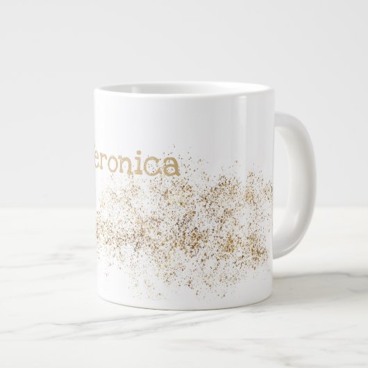 Monogramm "V" Jumbo-Tasse Soup Ice Cream (Vorderseite Rechts)