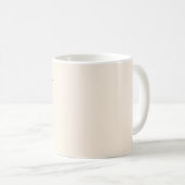 Monogramm "V" Tasse des Kaffees mit Individuelle N (VorderseiteRechts)