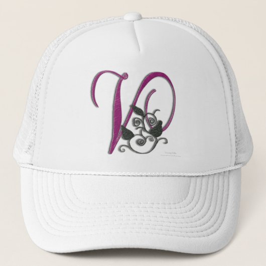 Monogramm V Truckerkappe (Vorderseite)