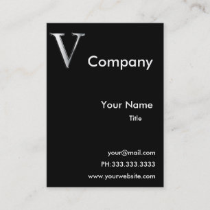 Monogramm V-Visitenkarten Visitenkarte