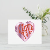 Monogramm Valentine Feiertagskarte (Stehend Vorderseite)