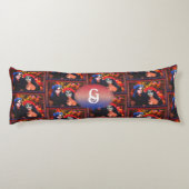 Monogramm Vallarta Catrinas Blume & Kerzen 1718 Seitenschläferkissen (Rückseite)