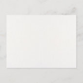 Monogramm Verziertes Design-Rahmen-Hochzeit Ankündigungspostkarte (Rückseite)