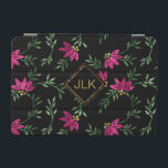 Monogramm Viktorianisch rosa Glitzer Floral iPad Mini Hülle<br><div class="desc">iPad Cover für Sie bereit zu individualisieren. ✔ HINWEIS: ÄNDERN SIE NUR DIE VORLAGEBEREICHE, DIE SIE BENÖTIGEN! 😀 Sie können den Text bei Bedarf entfernen und neu hinzufügen, was immer Sie möchten und welchen Schriftart Sie möchten. 📌 Wenn Sie weitere Anpassungen benötigen, klicken Sie bitte auf den Button "Weitere Anpassungen...</div>
