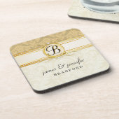 Monogramm-viktorianisches Untersetzer (Linke Seite)