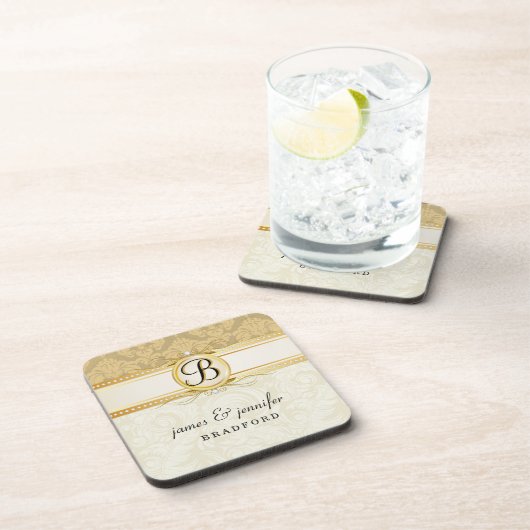 Monogramm-viktorianisches Untersetzer (Rechte Seite)