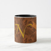 Monogramm Vintag Tasse (Zentrum)