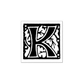 Monogramm Vintage Anfangsbuchstabe K Gummistempel (Prägung)